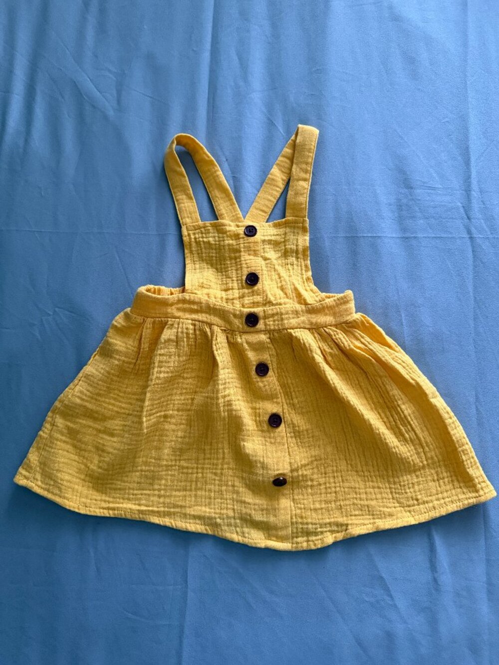 Madison Layne Baby yellow button-front sundress with straps size24